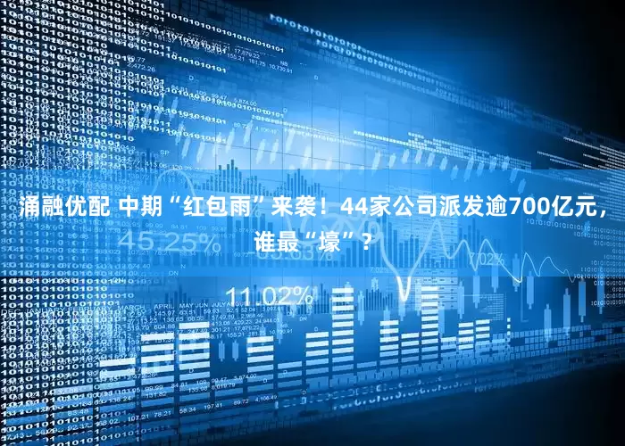 涌融优配 中期“红包雨”来袭！44家公司派发逾700亿元，谁最“壕”？